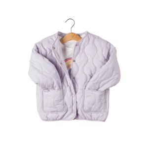Purple quilted jacket